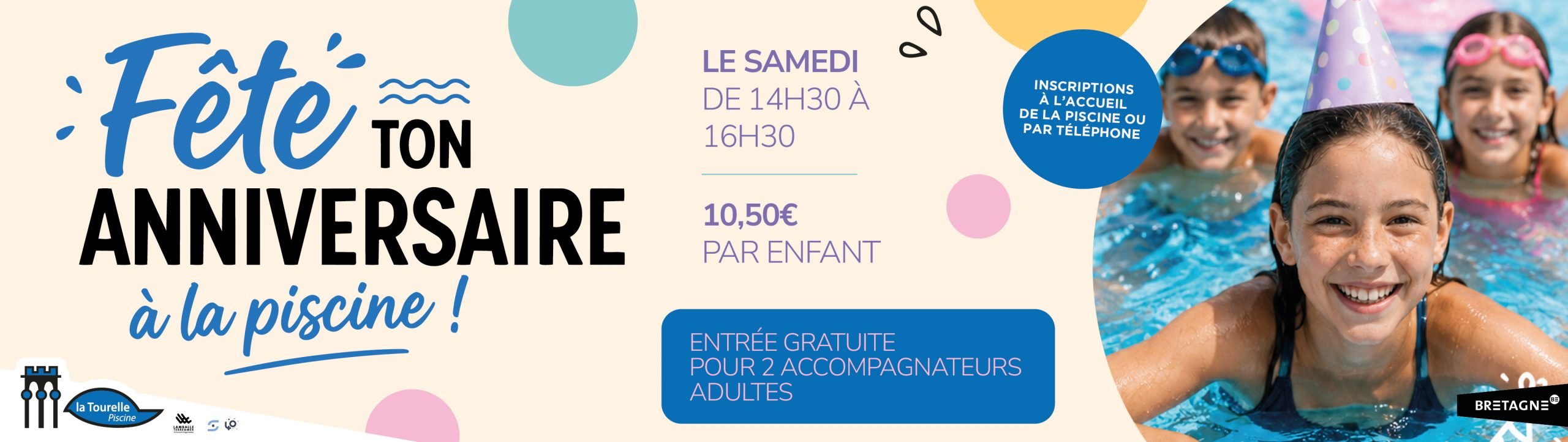 FÊTE TON ANNIVERSAIRE À LA PISCINE