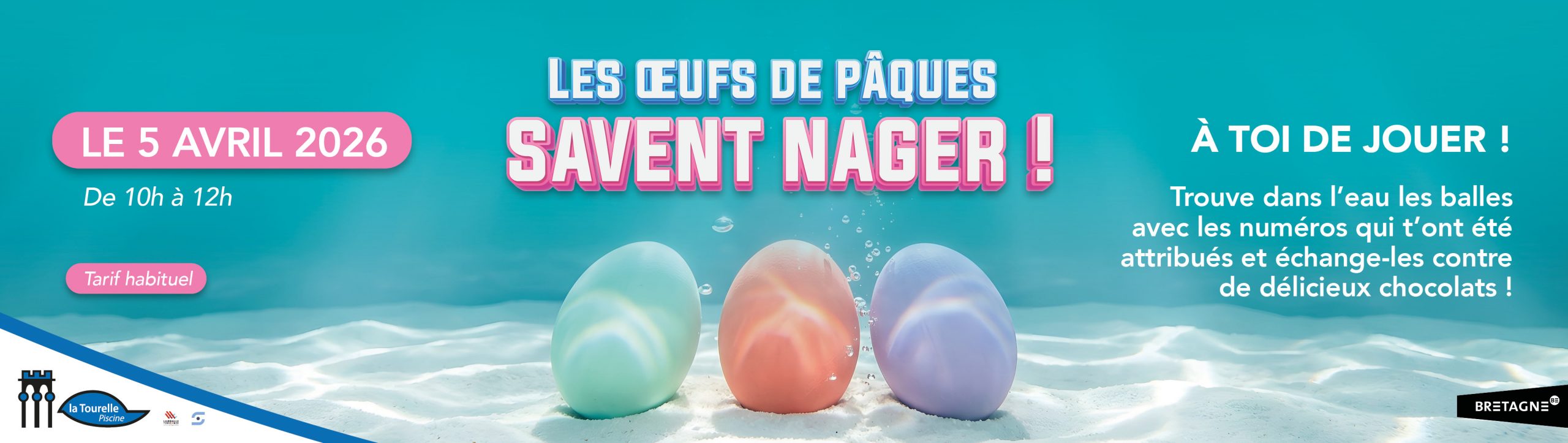 LES ŒUFS DE PÂQUES SAVENT NAGER !